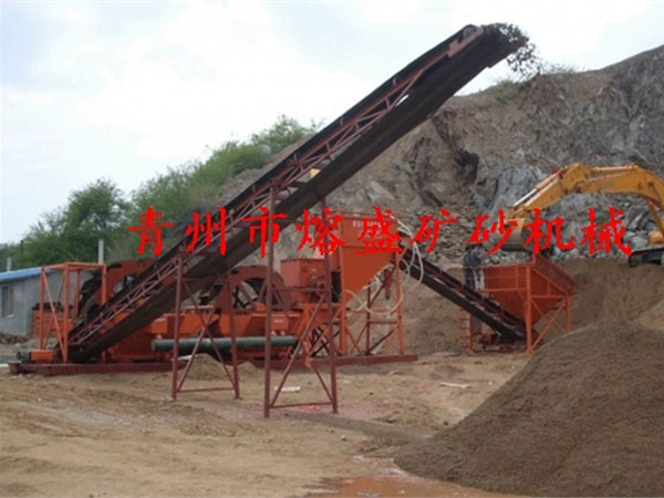  青島制砂現(xiàn)場